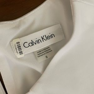 Calvin Klein Sleeveless White Shell, size 8
